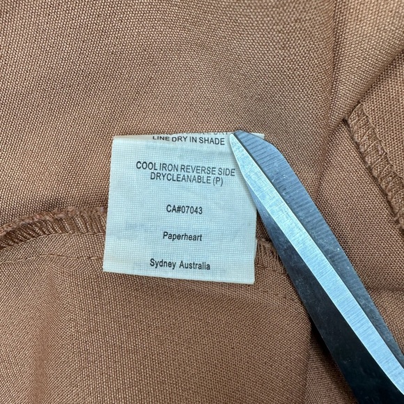 ❤️Paper Heart Off the Shoulder Rust/Brown Blouse w/ Long Bell Sleeves SZ M D184 - Picture 5 of 6